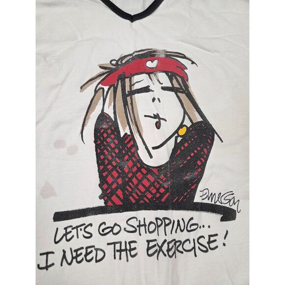 EMERSON STREET Sleep Shirt Cotton SS Pajama One Size OSFA Shopping Exercise - Picture 4 of 5